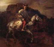 Rembrandt van rijn The polish rider USA oil painting artist